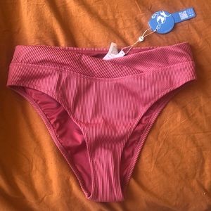 Carson Rib High Waist Bikini Bottom